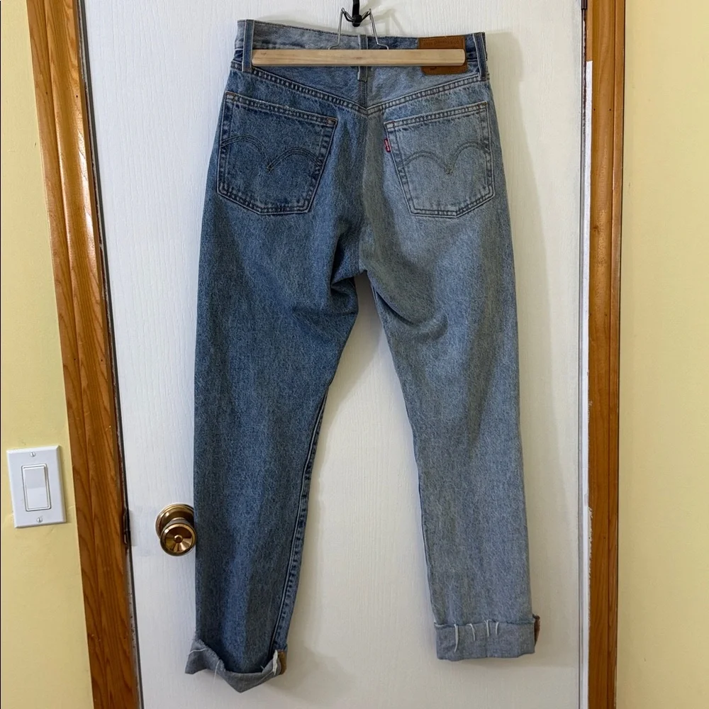 Levi’s 501 Two Tone Button Fly Straight Leg Jeans - Picture 7 of 9